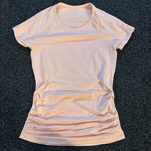 Athleta Light Pink Short Sleeve Tee
